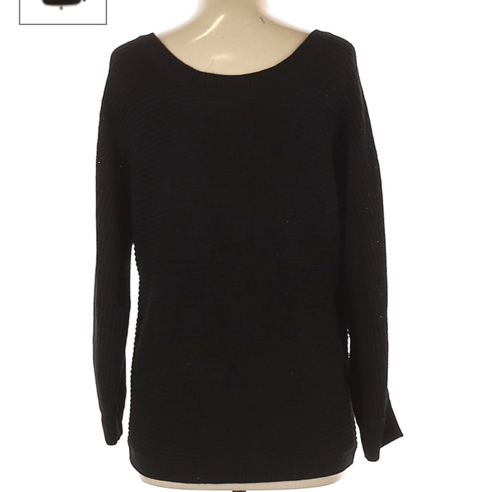 Venus black acrylic sweater